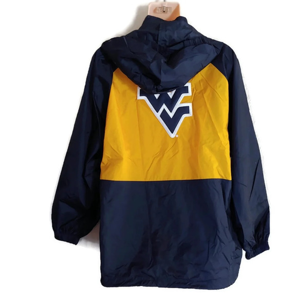 West Virginia Mountaineers Pullover Windbreaker Jacket Size Kids Large 14/16 - Picture 3 of 8